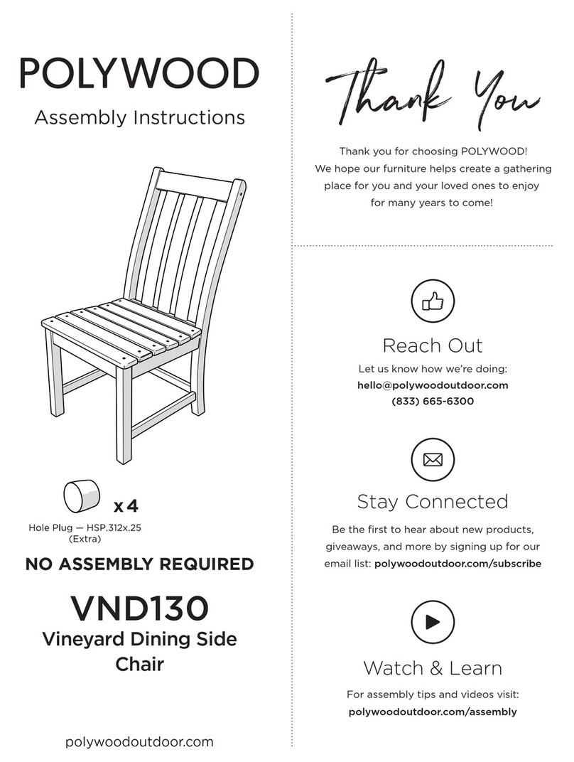 Polywood VND130 User manual Polywood VND130 User manual
