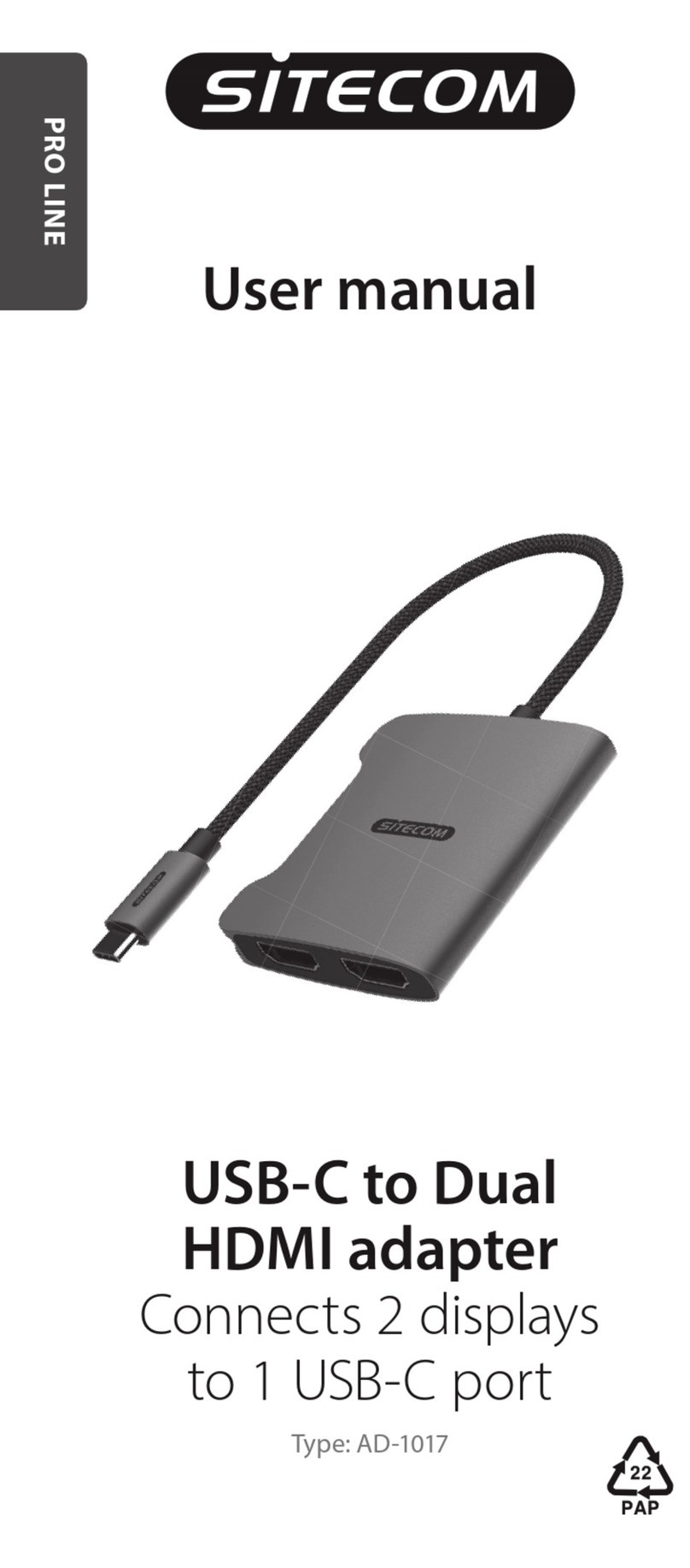Sitecom PRO LINE AD-1017 User manual