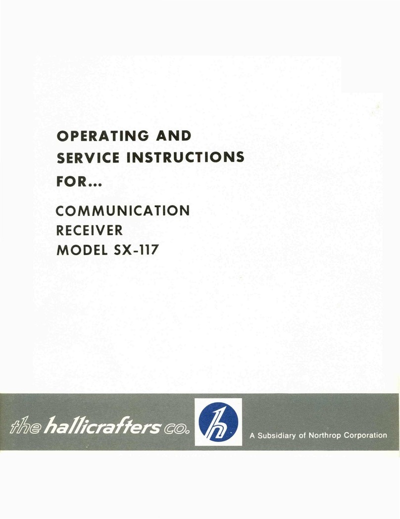 Hallicrafters 5X-117 Operating and service instructions