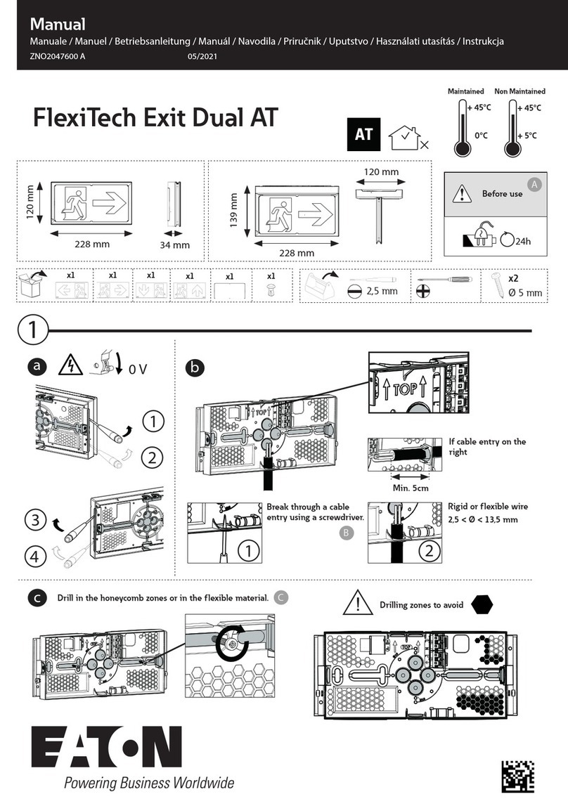 Eaton FlexiTech Exit Dual AT User manual