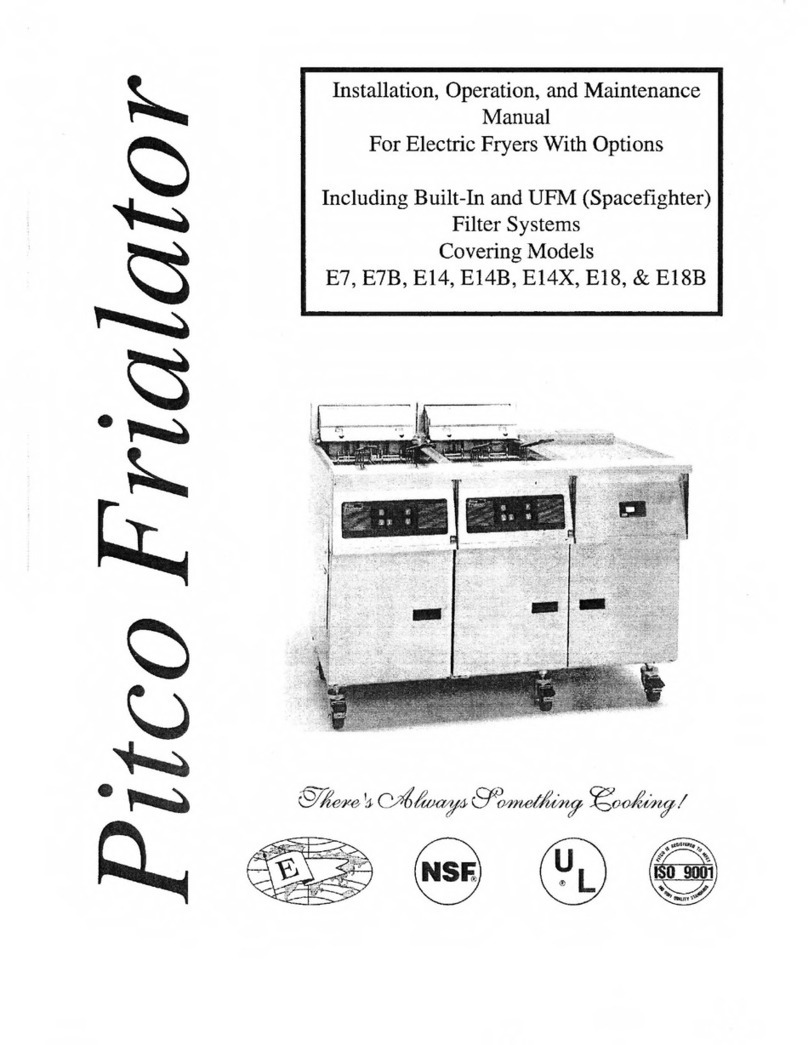 Pitco E7 User manual