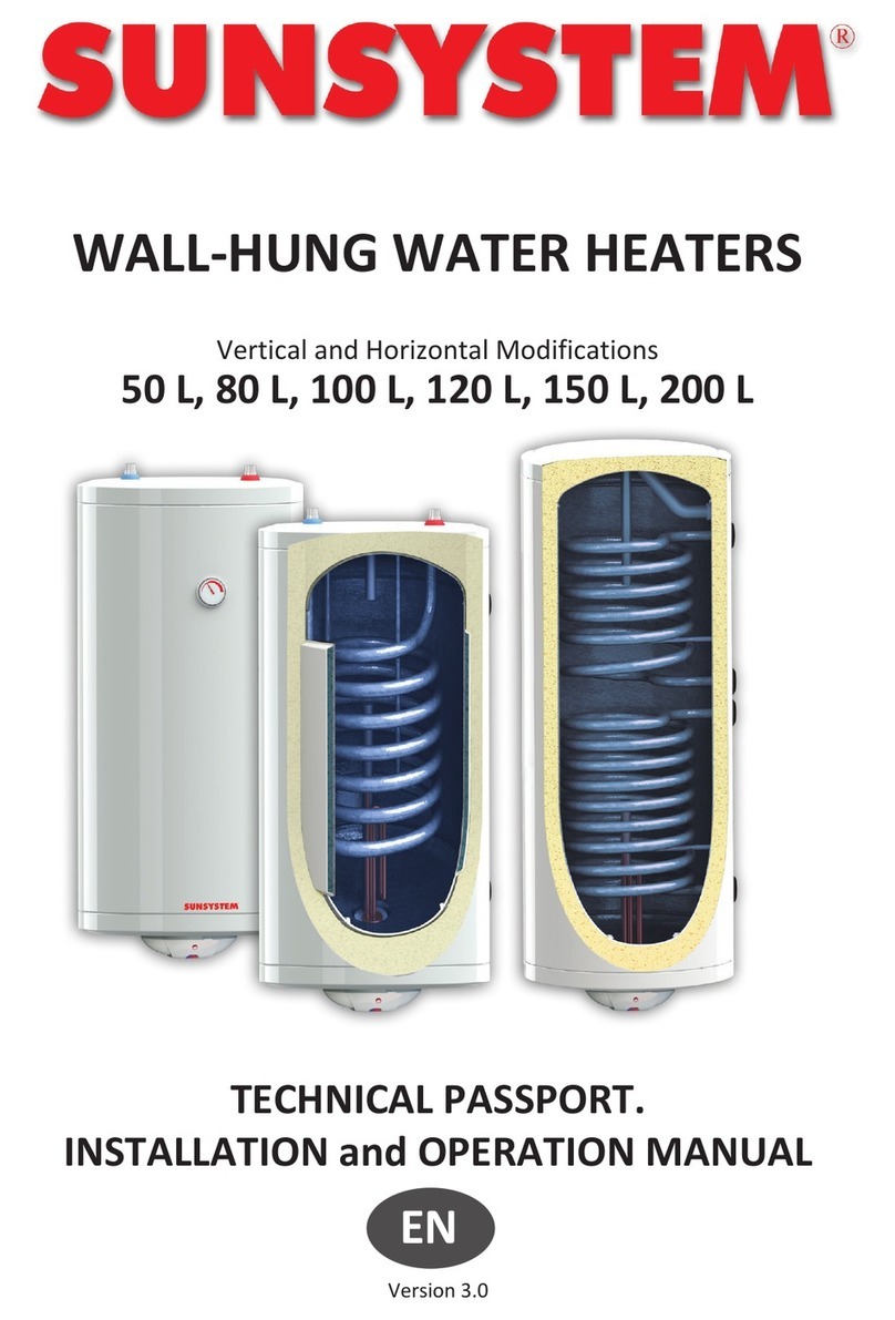 Sunsystem MB NL2 V/EL 50 Installation and operation manual Sunsystem MB NL2 V/EL 50 Installation and operation manual