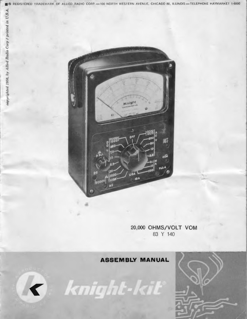 Allied Radio Knight-Kit 83 Y 140 Assembly manual