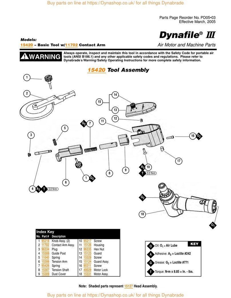 Dynabrade Dynafile III Assembly instructions