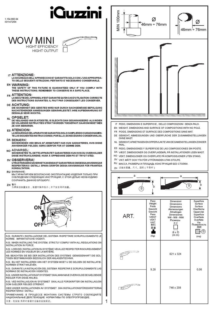 iGuzzini WOW MINI EC25 User manual