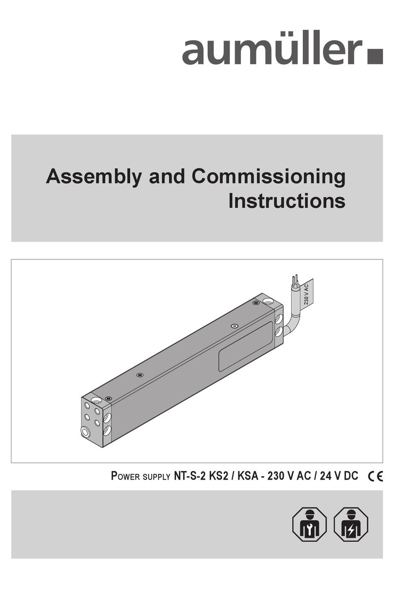 Aumuller NT-S-2 KS2 Assembly and commissioning instructions
