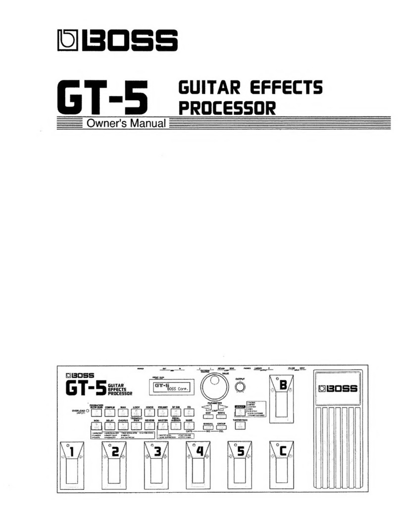 BOSSCO GT-5 User manual