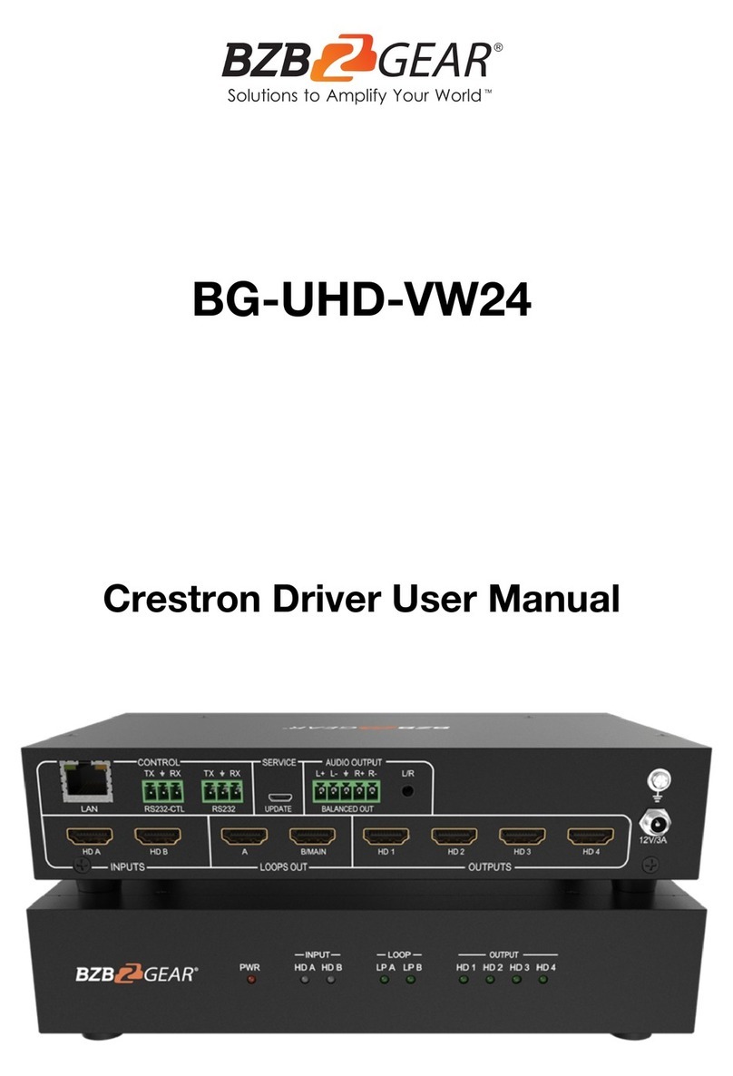 BZB Gear BG-UHD-VW24 user manual BZB Gear BG-UHD-VW24 user manual