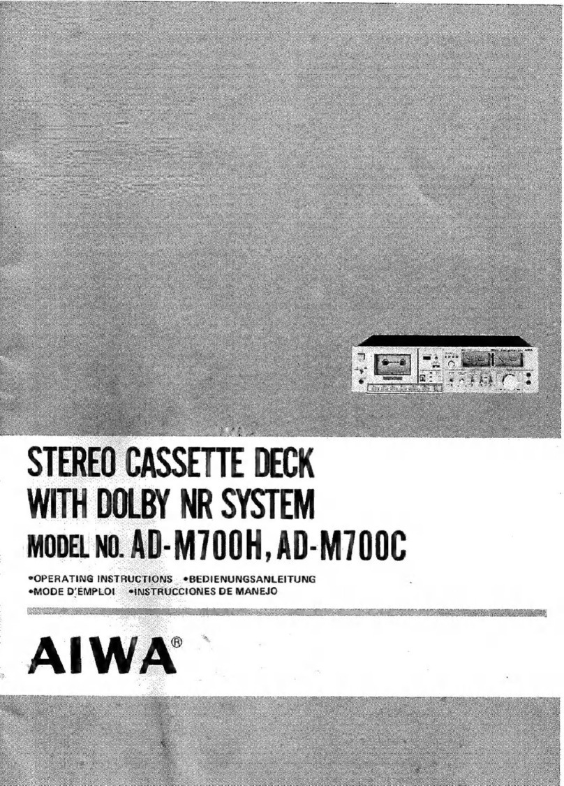 Aiwa AD-M700H User manual