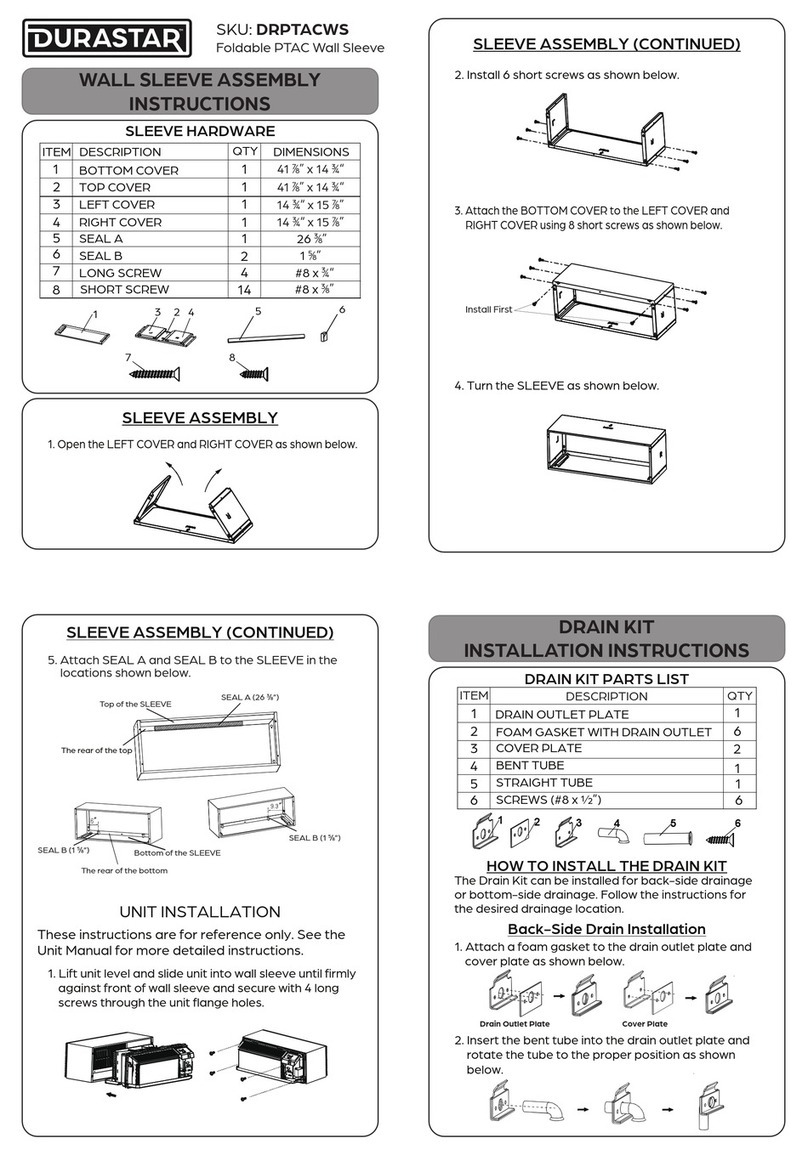 DURASTAR DRPTACWS Assembly instructions