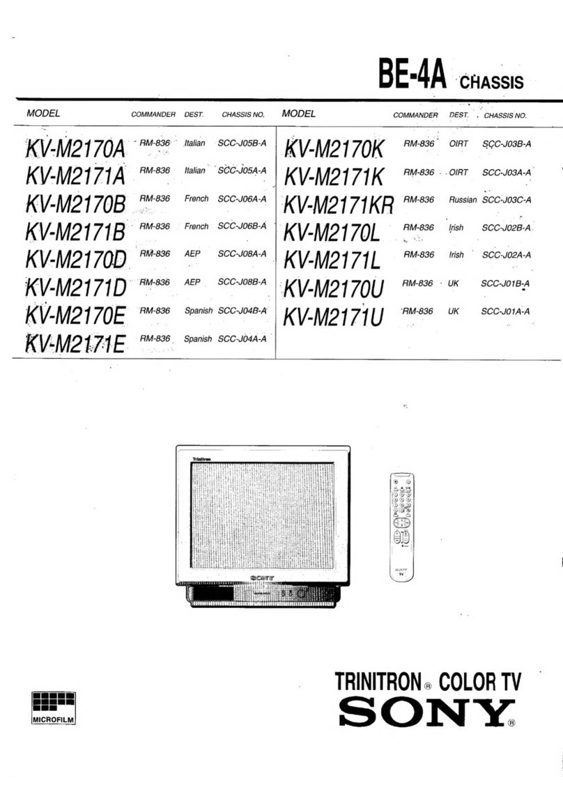Sony TRINITRON KV-M2170A User manual