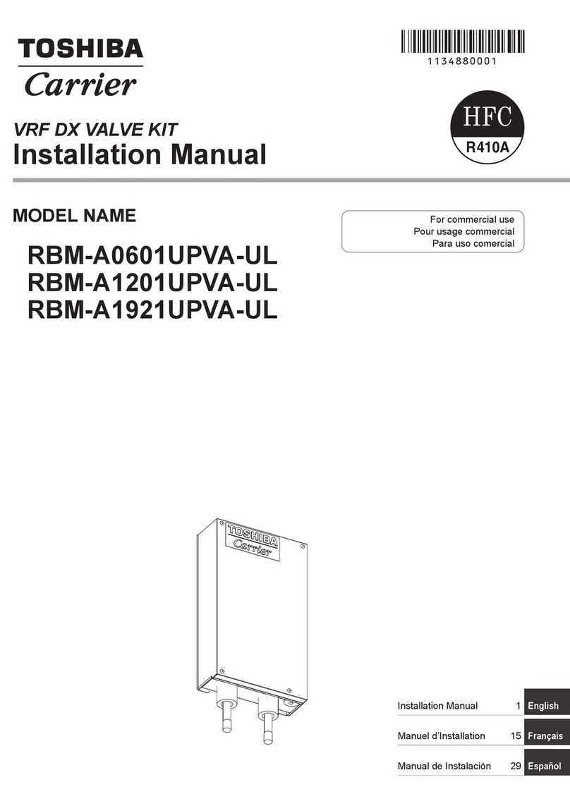 Toshiba Carrier RBM-A0601UPVA-UL User manual Toshiba Carrier RBM-A0601UPVA-UL User manual