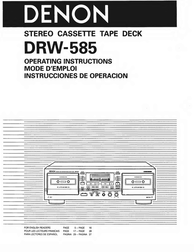 Denon DRW-585 User manual