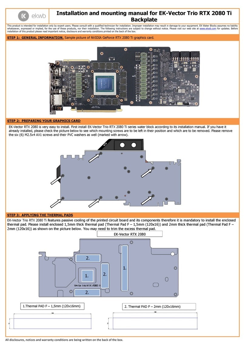 ekwb EK-FC Strix RTX 2080 Ti Backplate Classic Guide