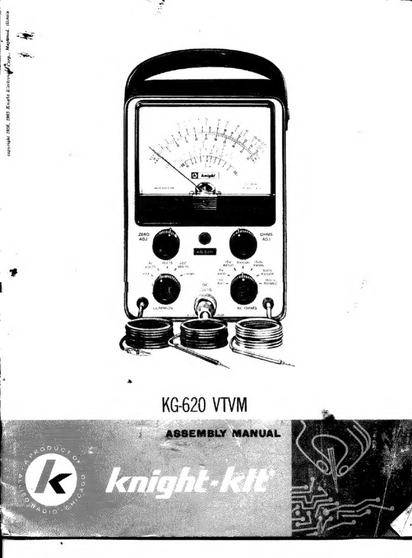 Allied Radio Knight-Kit KG-620 VTVM Assembly manual