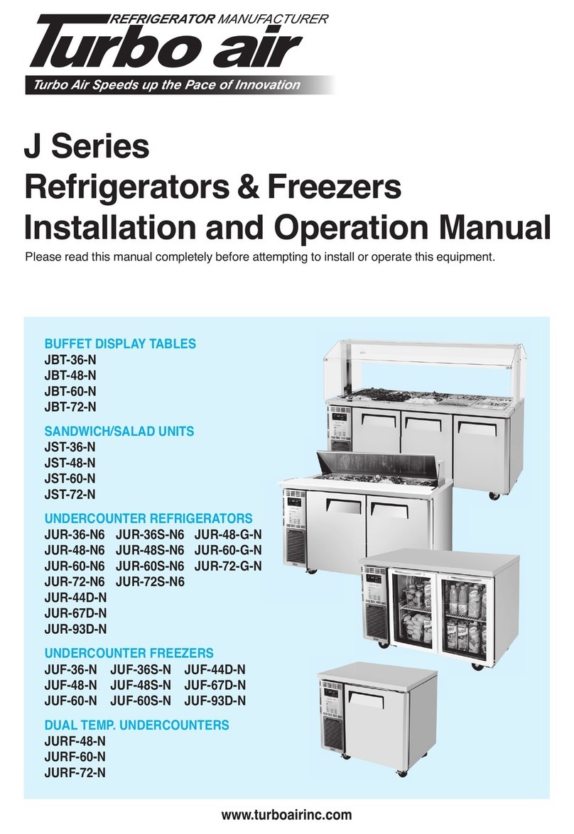 Turboair JUR-44D-N User manual Turboair JUR-44D-N User manual