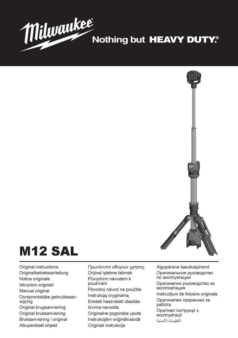 Milwaukee M12 SAL Original instructions