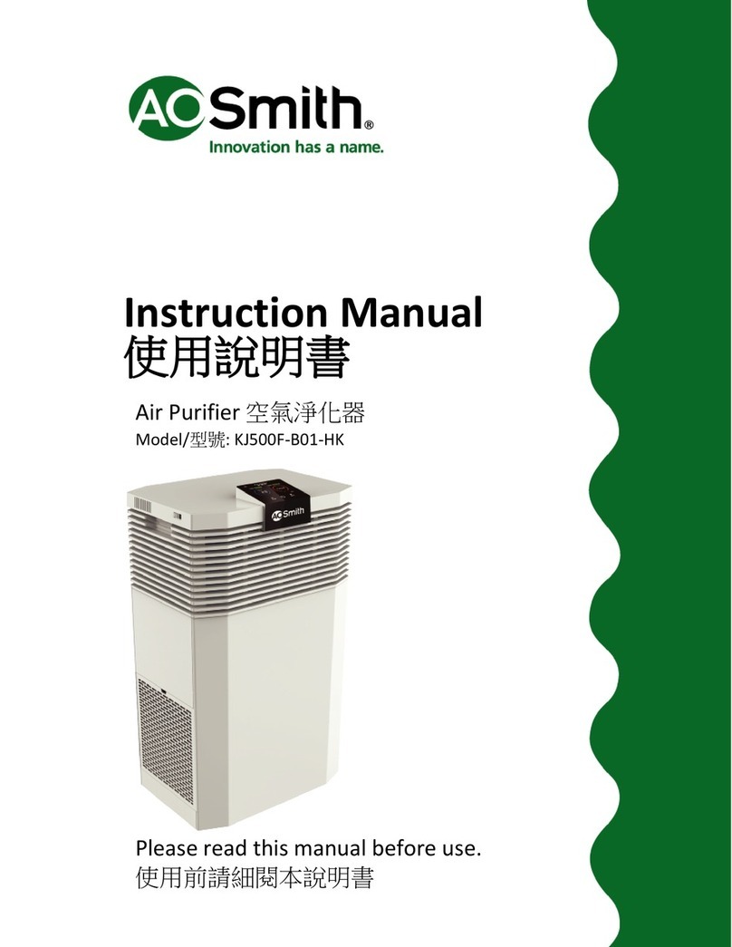 A.O. Smith KJ500F-B01-HK User manual