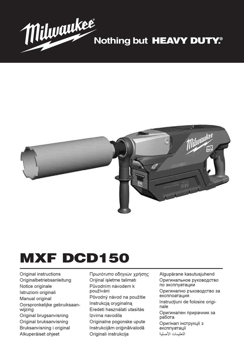 Milwaukee MXF DCD150-0C User manual