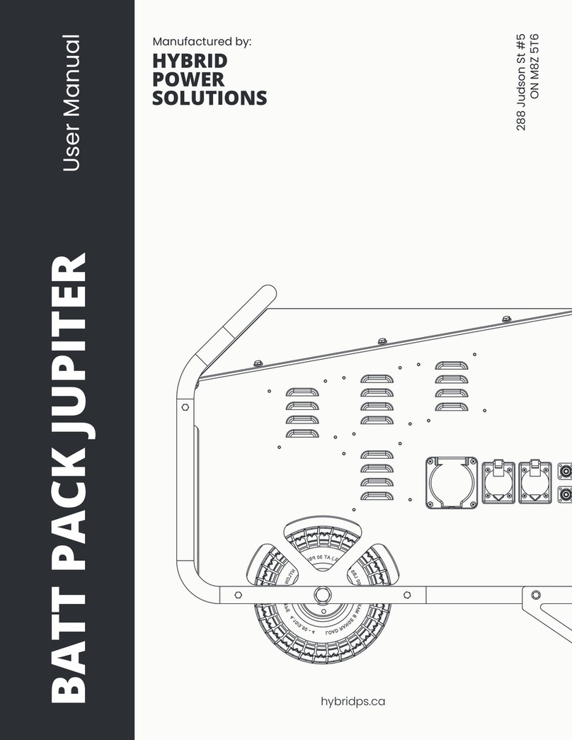HYBRID POWER BATT PACK JUPITER 7000 user manual