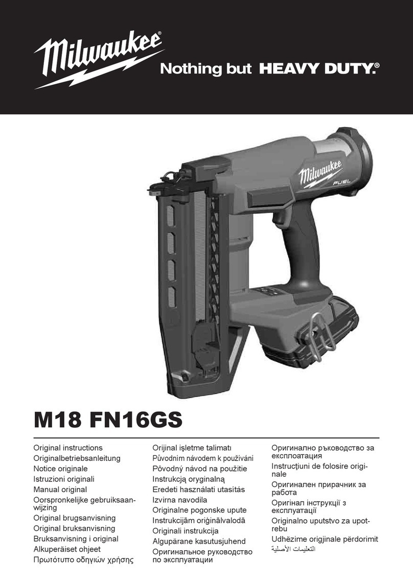 Milwaukee M18 FN16GS Original instructions