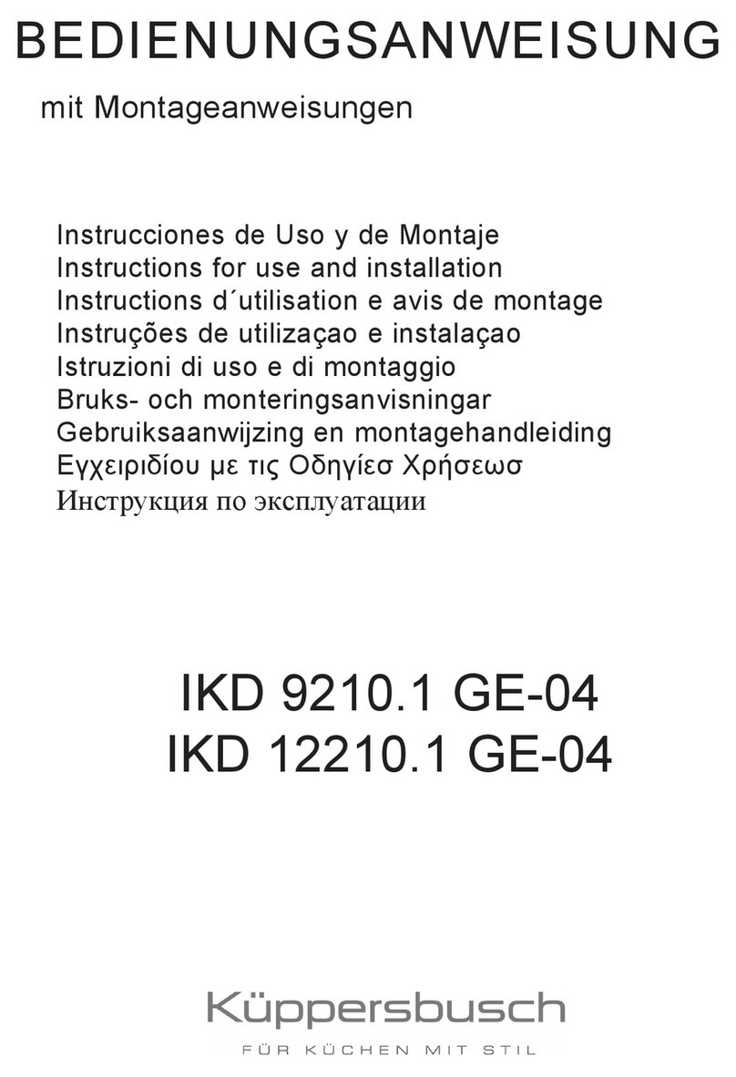 Kuppersbusch IKD 9210.1 GE-04 Operation manual