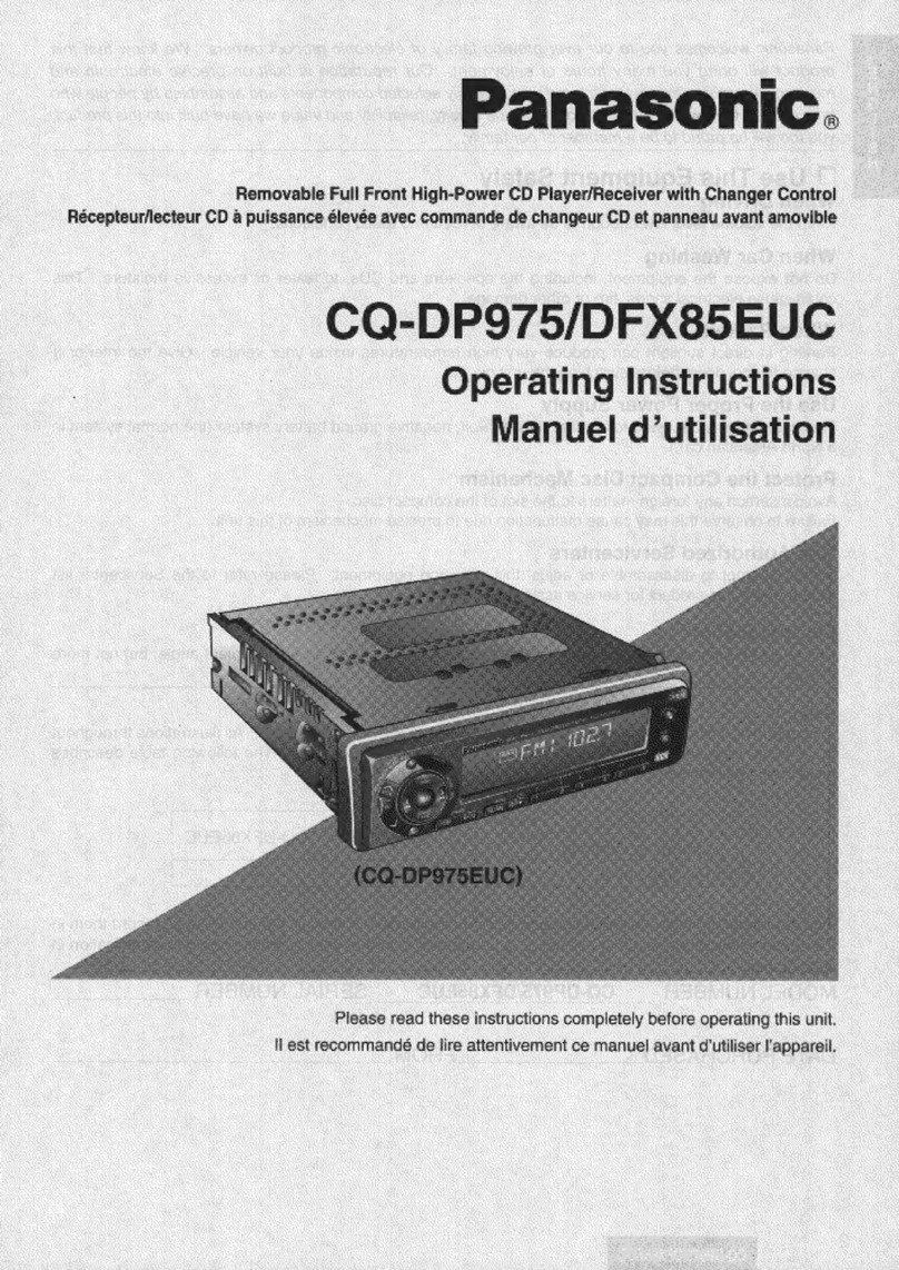 Panasonic CQ-DP975 operating instructions