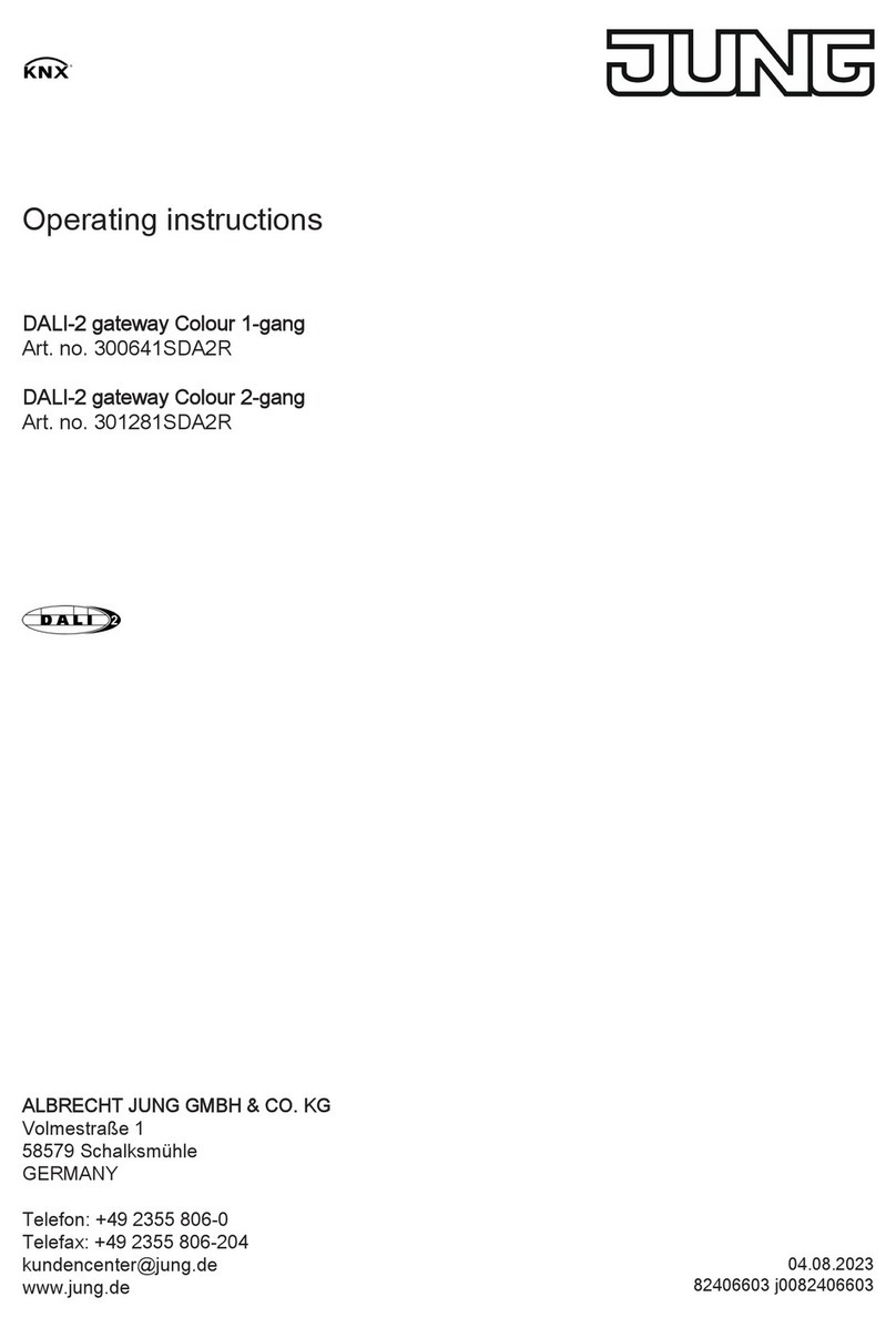 Jung 300641SDA2R operating instructions