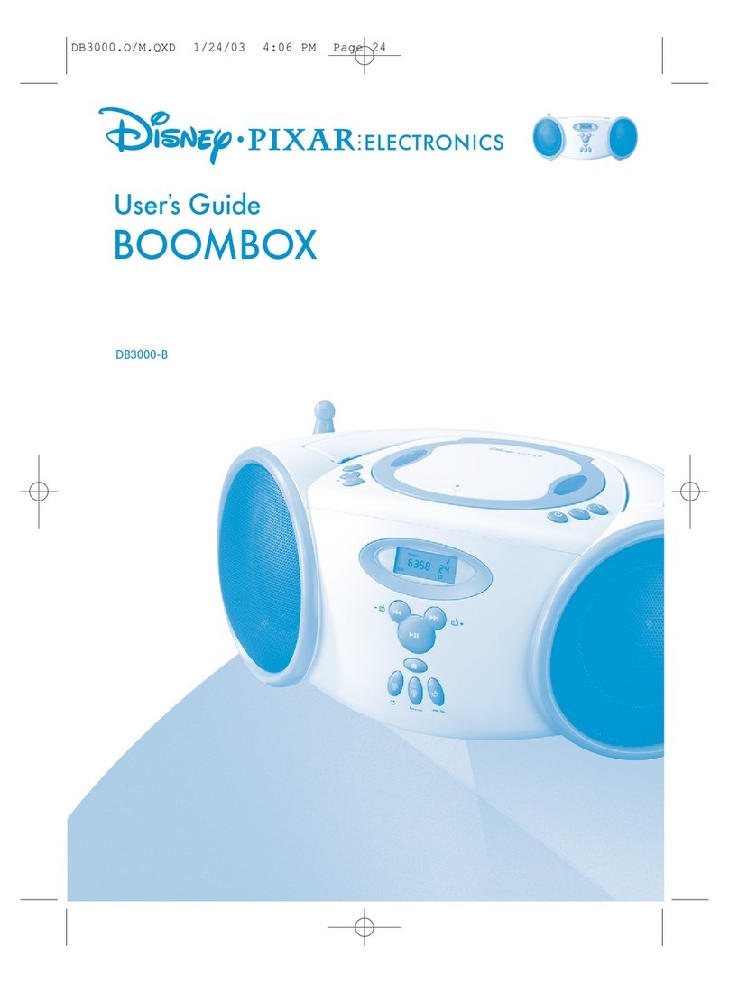 Disney PIXAR DB3000-B User manual