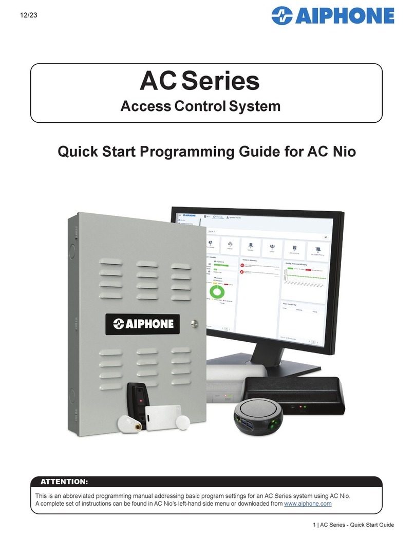 Aiphone AC Series Quick start programming guide