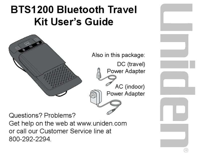 Uniden BTS1200 User manual