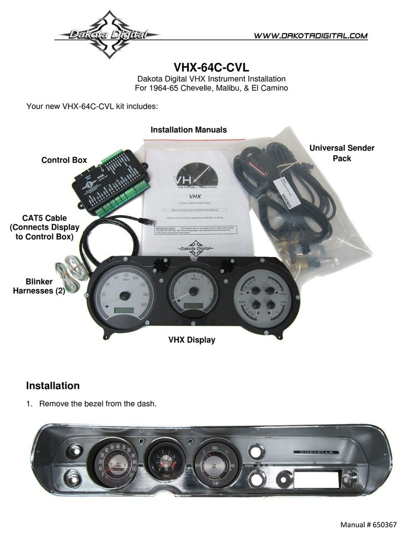 Dakota Digital VHX-64C-CVL installation manual