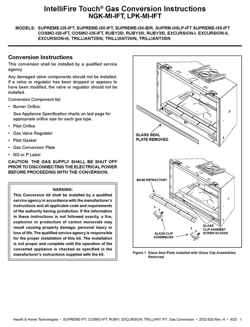 Hearth & Home IntelliFire Touch NGK-MI-IFT User manual