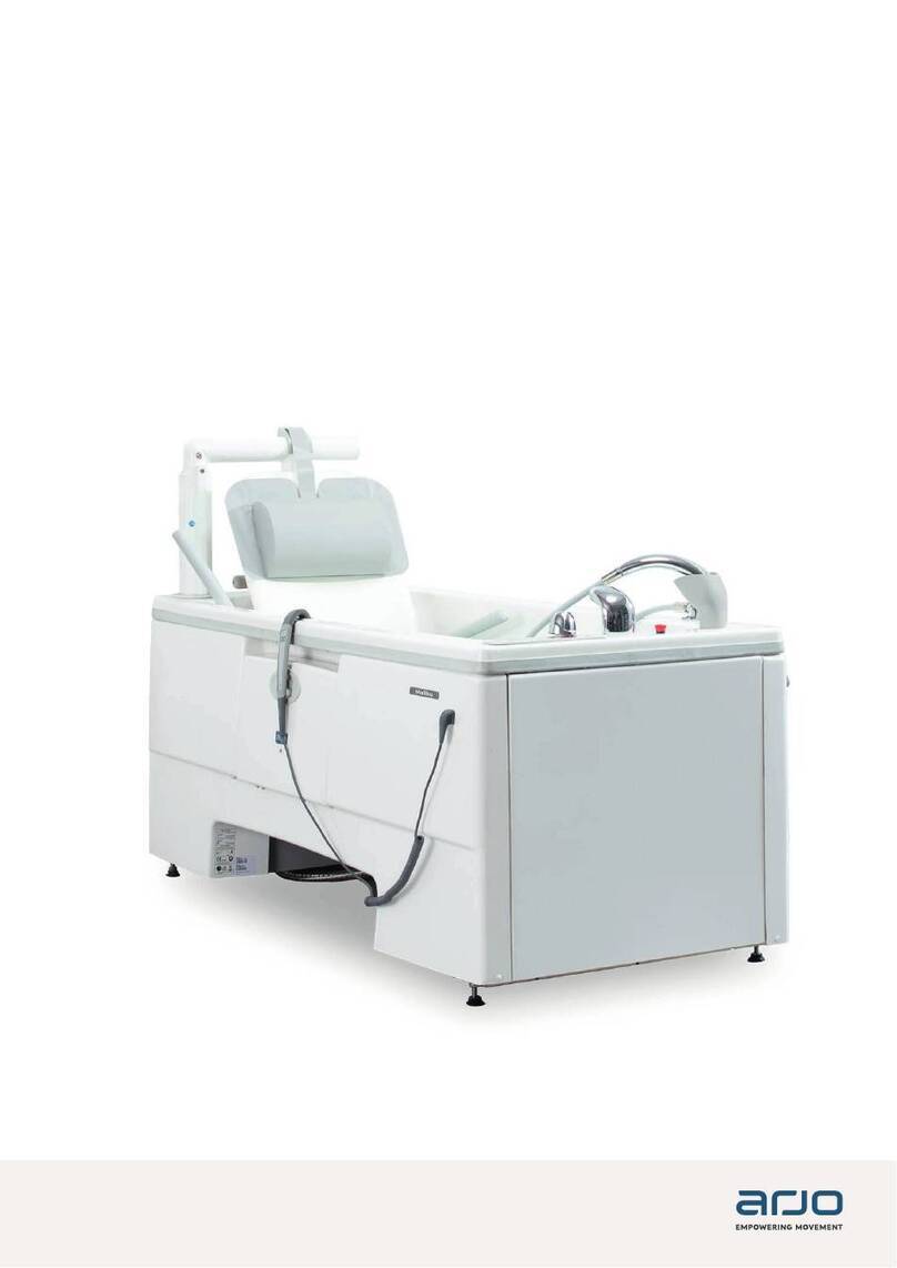 Arjo Malibu 1600 Assembly and installation instructions