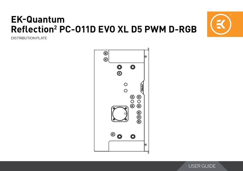 EK-Quantum Reflection 2 PC-O11D EVO XL D5 PWM D-RGB user guide