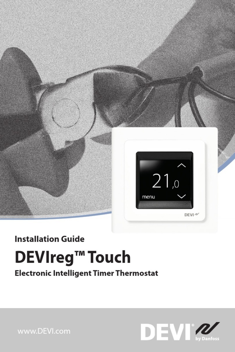 Danfoss DEVI DEVIreg Touch User manual
