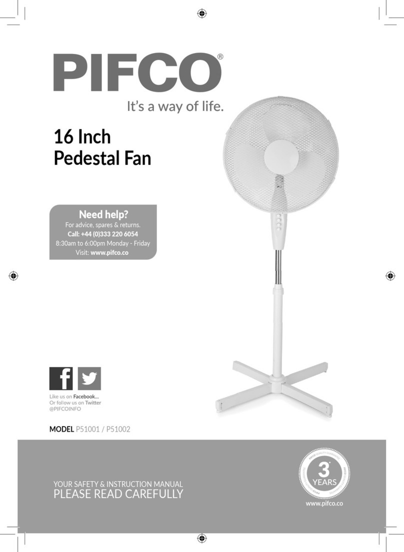 Pifco P51001 User manual Pifco P51001 User manual