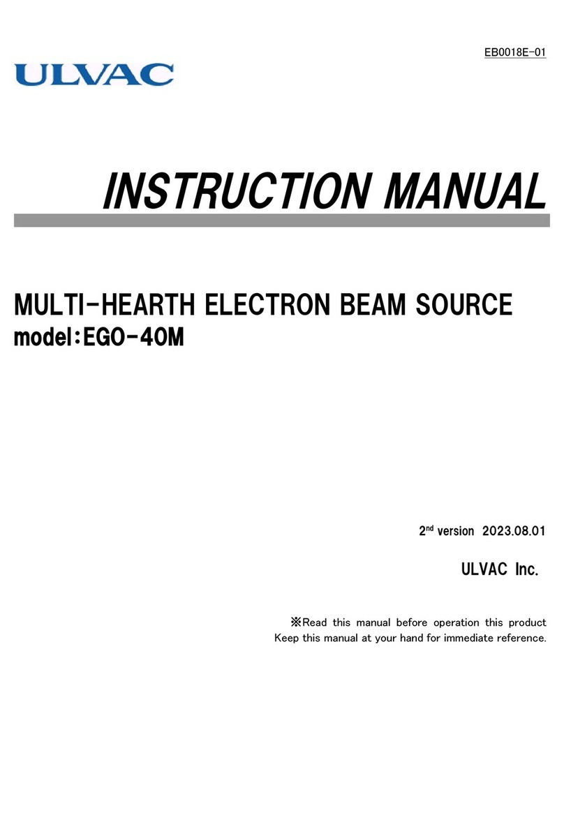 Ulvac EGO-40M instruction manual