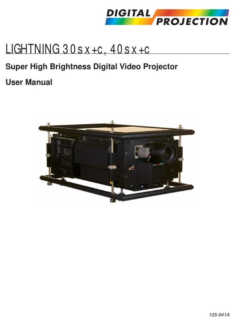Digital Projection LIGHTNING 30sx+c user manual