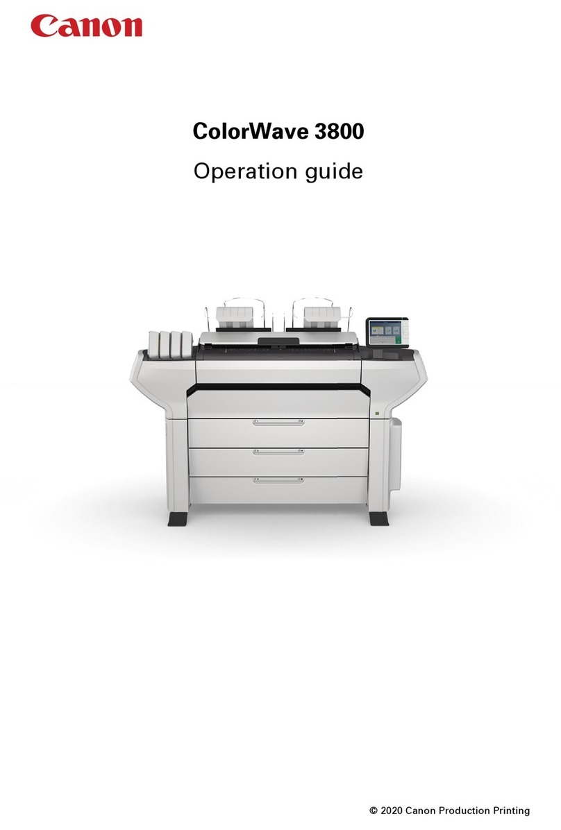 Canon ColorWave 3800 User manual