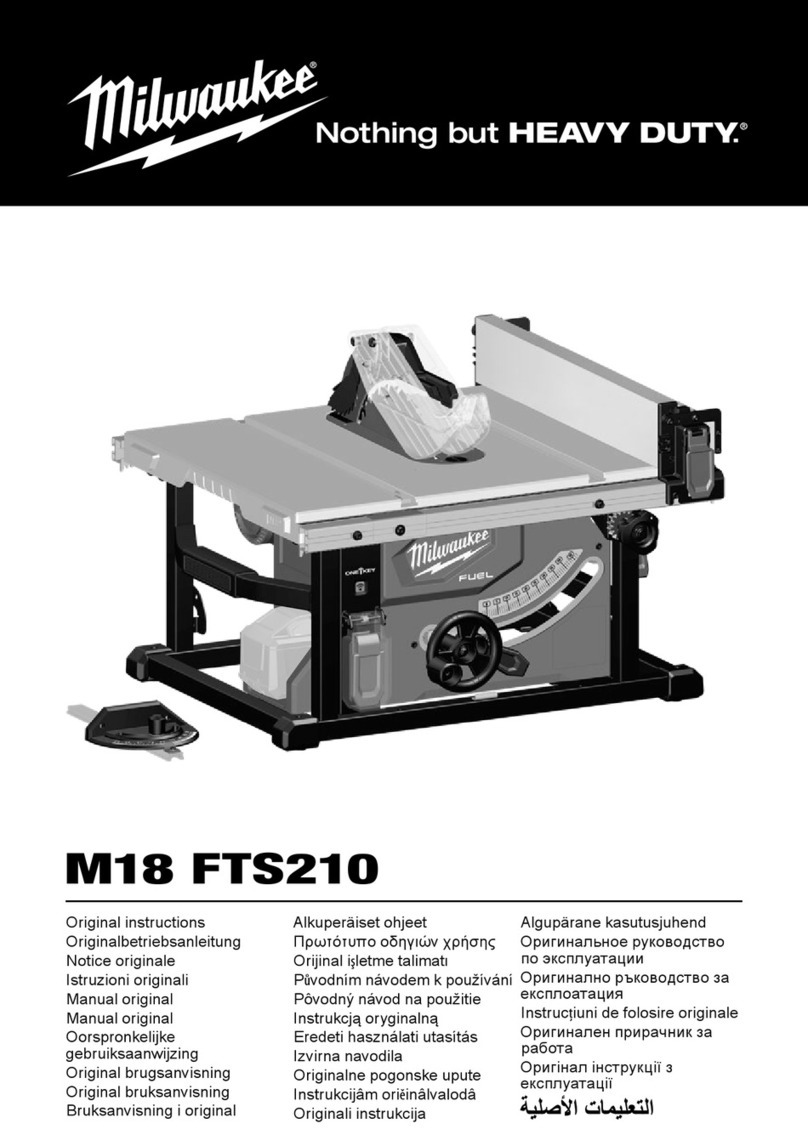 Milwaukee M18 FTS210-121B Original instructions