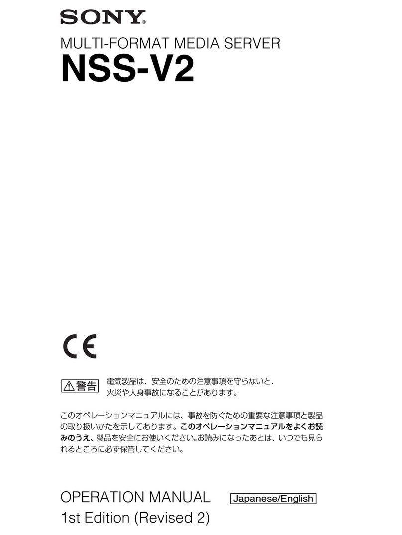 Sony NSS-V2 User manual Sony NSS-V2 User manual