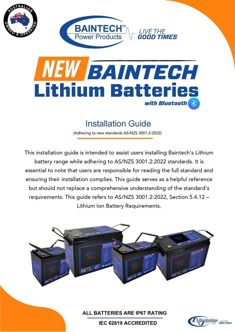 Baintech BTBLUELITH12/200 User manual