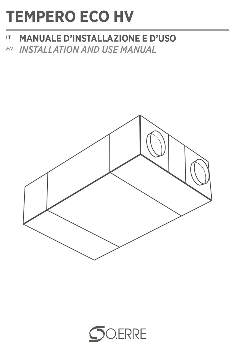 O.ERRE TEMPERO ECO HV 950 installation manual