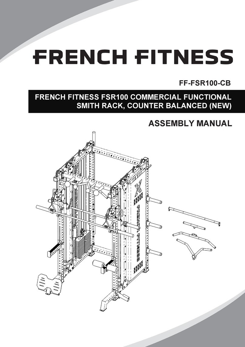 FRENCH FITNESS FF-FSR100-CB Assembly manual