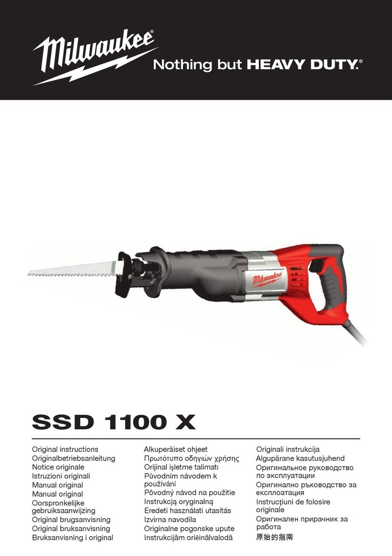 Milwaukee SSD 1100 X Original instructions