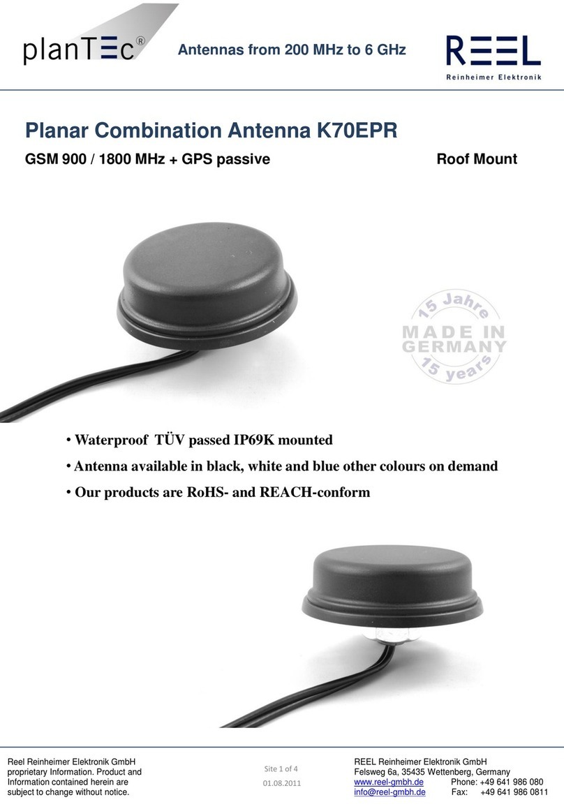 Reel planTEc K70EPR quick start guide