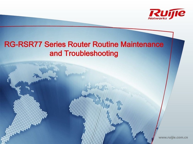 Ruijie RG-RSR77 Series Operating instructions
