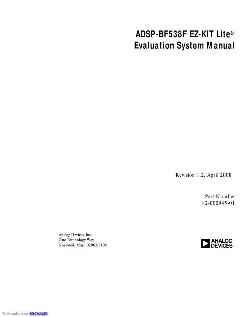 Analog Devices EZ-KIT Lite ADSP-BF538F User guide