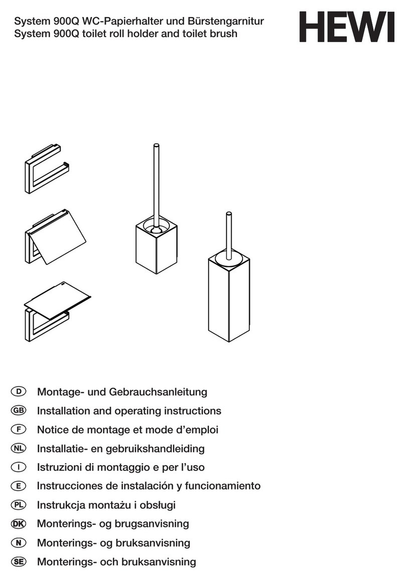 Hewi System 900Q Installation and operating instructions